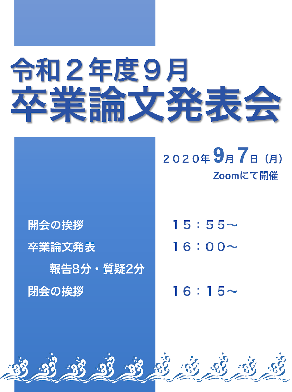 卒業論文発表会2020