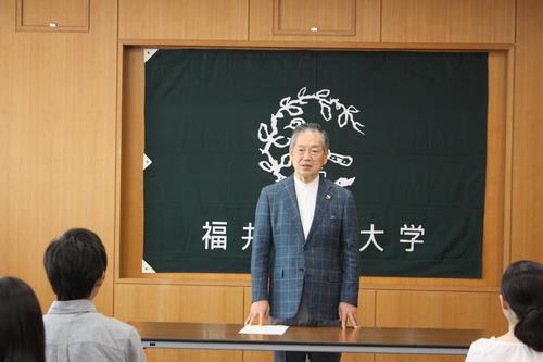 進士学長の祝辞